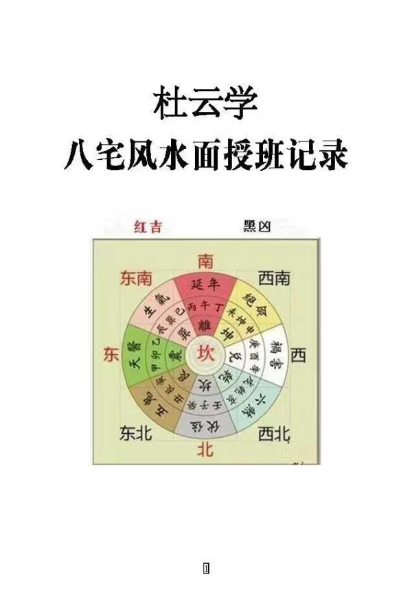 《八宅风水面授班记录》